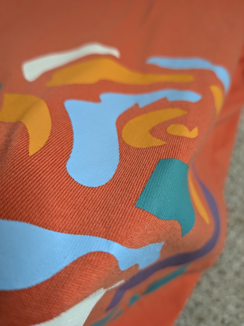 Staple Pigeon Floral Graphic T Shirt 3XL Orange Streetwear - Picture 6 of 16